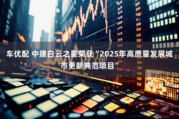 车优配 中建白云之星荣获“2025年高质量发展城市更新典范项目”