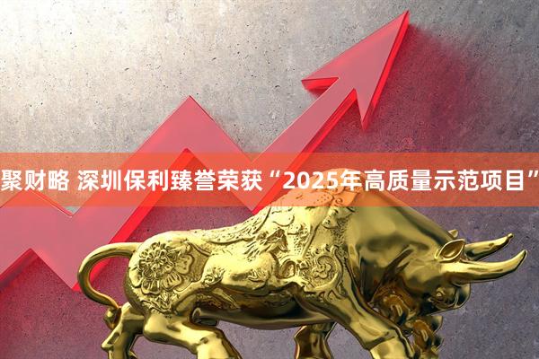 聚财略 深圳保利臻誉荣获“2025年高质量示范项目”
